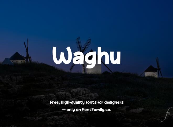 Waghu Font