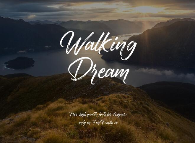 Walking Dream Font