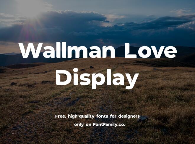 Wallman Love Display Font