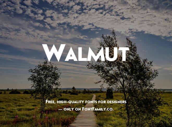 Walmut Font