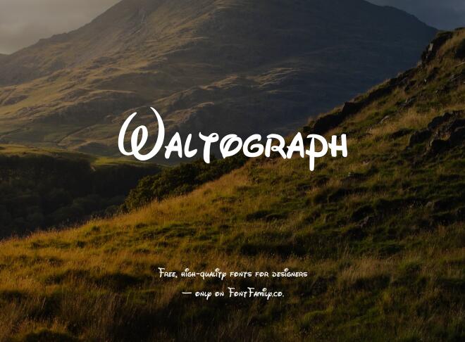 Waltograph Font