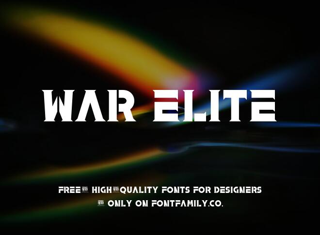 War Elite Font