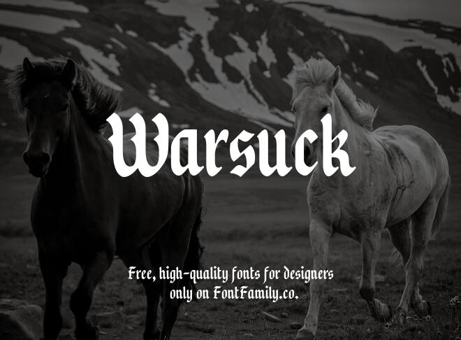 Warsuck Font