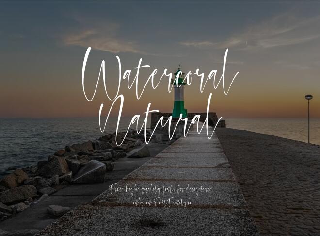 Watercoral Natural Font
