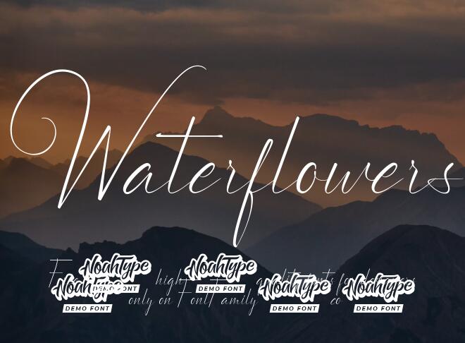 Waterflowers Font