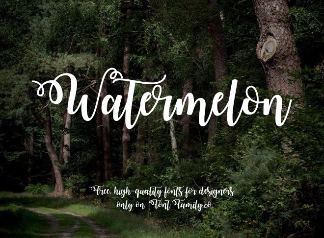 Watermelon Font