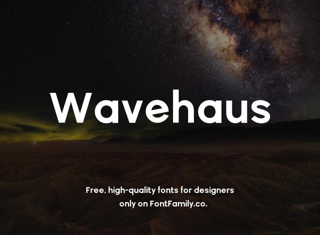 Wavehaus Font