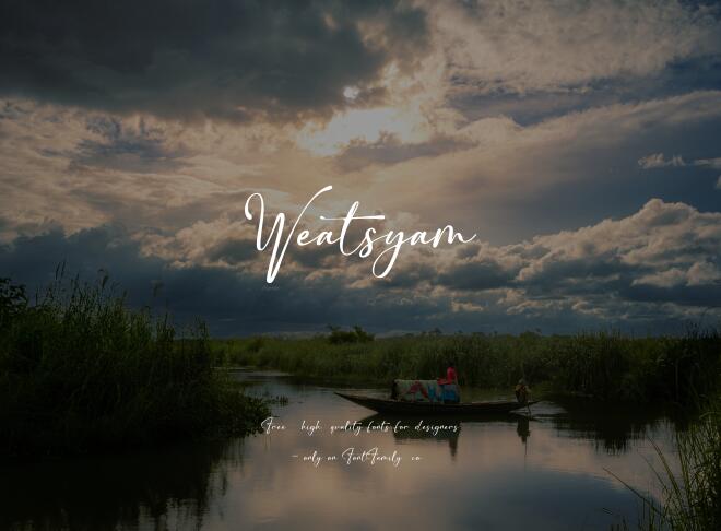 Weatsyam Font