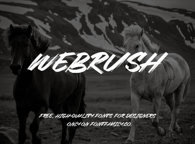 Webrush Font