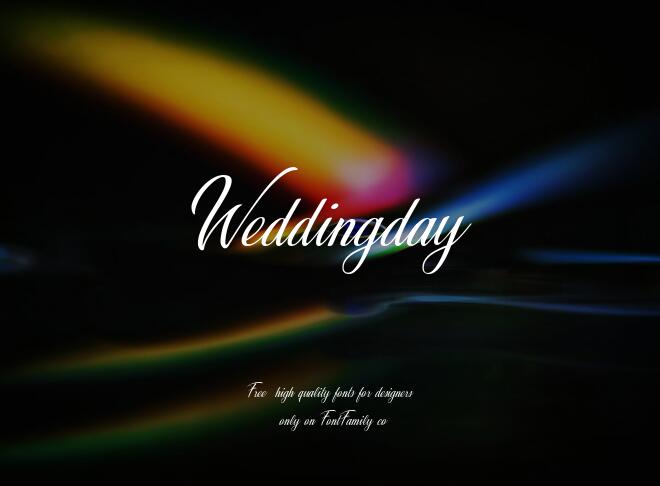 Weddingday Font