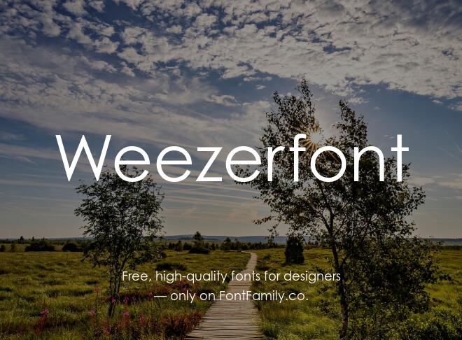 Weezerfont