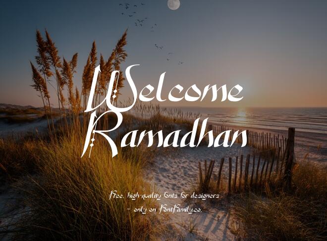 Welcome Ramadhan Font
