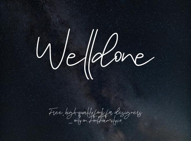 Welldone Font