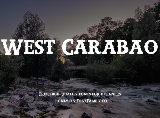 West Carabao Font