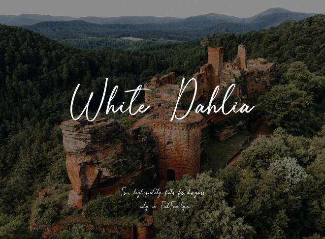 White Dahlia Font