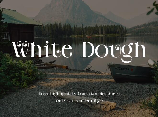 White Dough Font