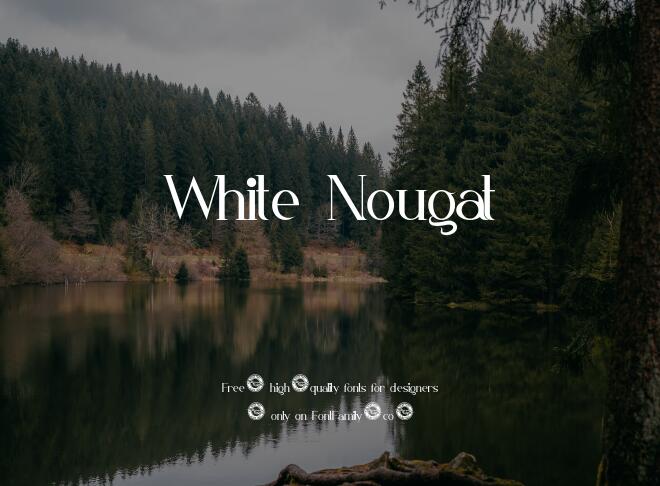 White Nougat Font