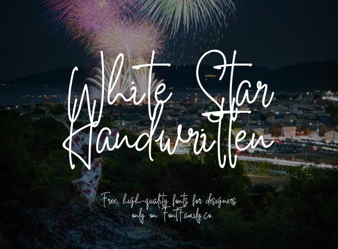 White Star Handwritten Font