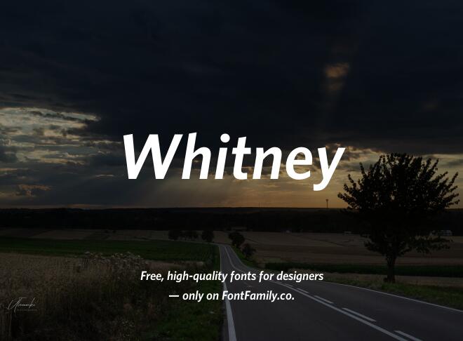 Whitney Font