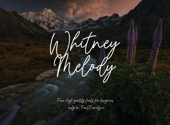 Whitney Melody Font
