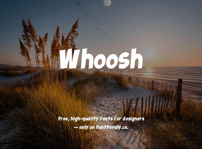 Whoosh Font