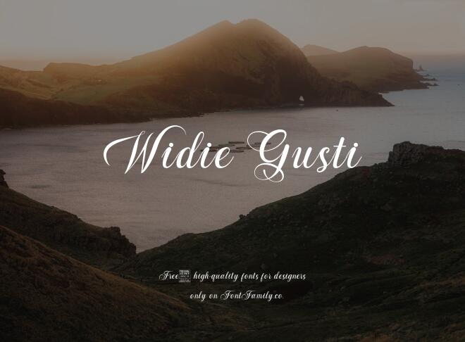 Widie Gusti Font