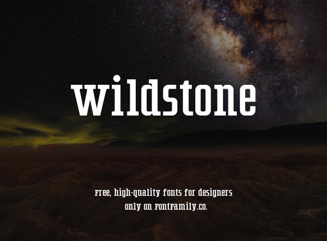 Wildstone Font