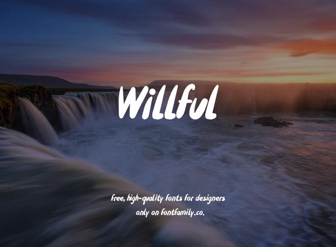 Willful Font