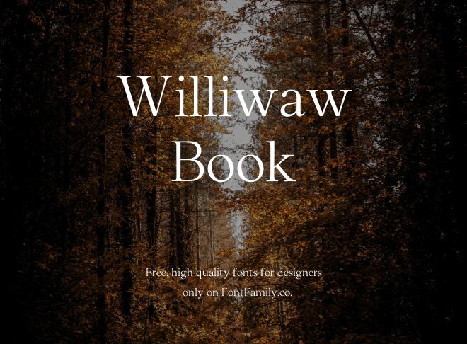 Williwaw Book Font