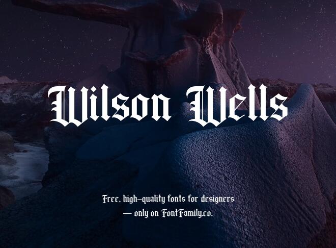 Wilson Wells Font