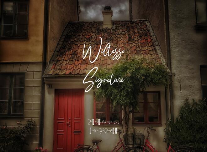 Wiltasso Signature Font