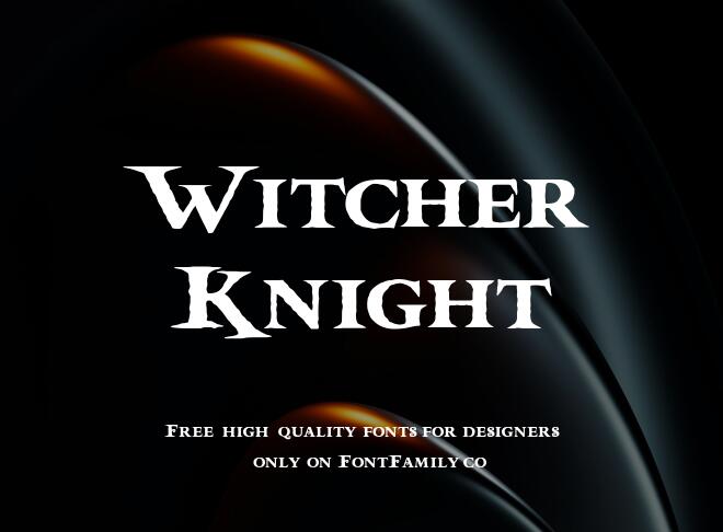 Witcher Knight Font