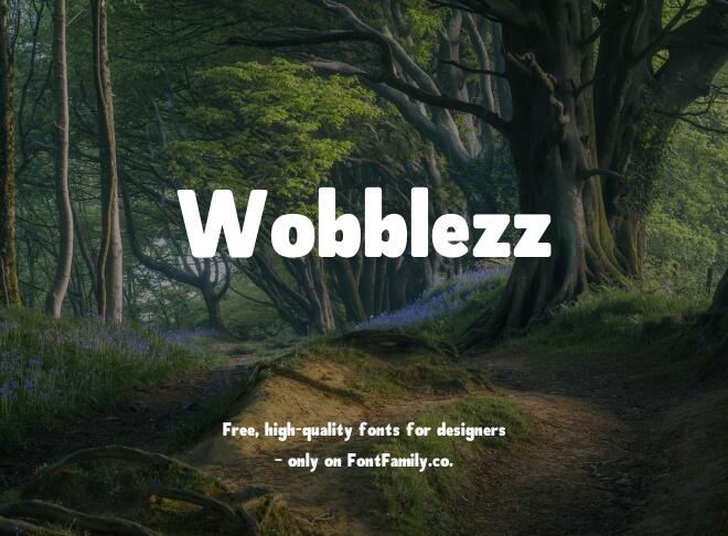 Wobblezz Font