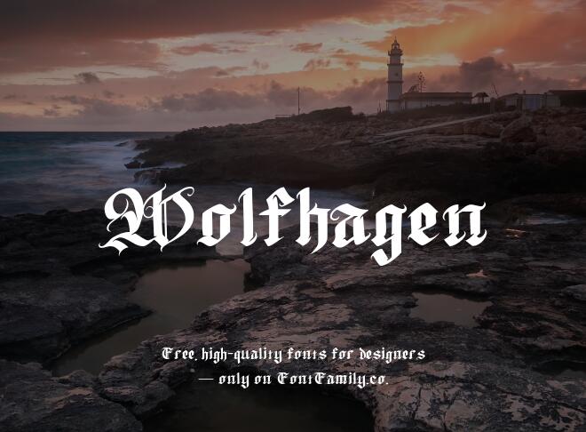 Wolfhagen Font