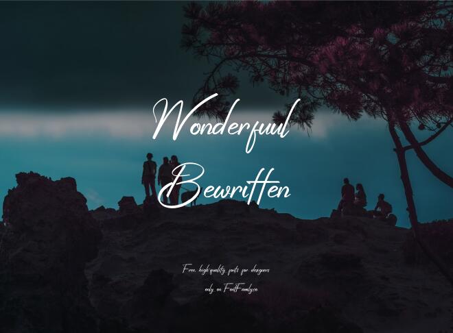 Wonderfuul Bewritten Font