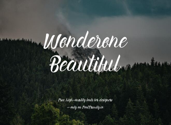 Wonderone Beautiful Font