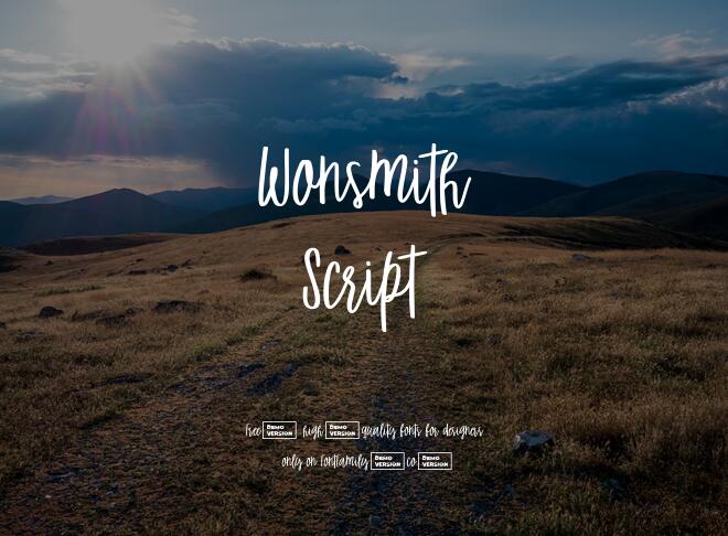 Wonsmith Script Font