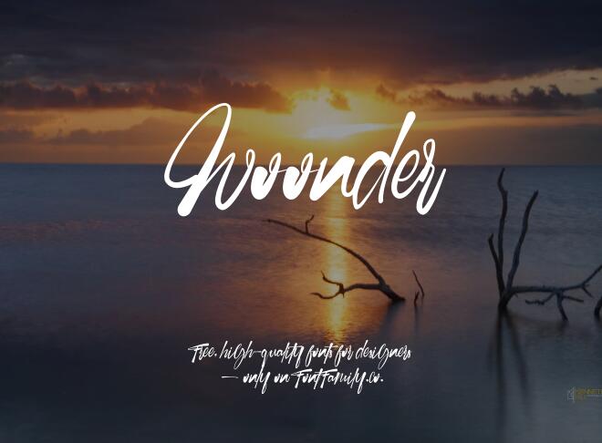 Woonder Font