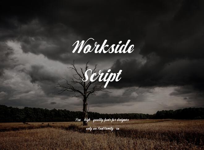 Workside Script Font