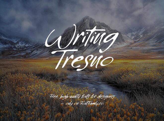 Writing Tresno Font