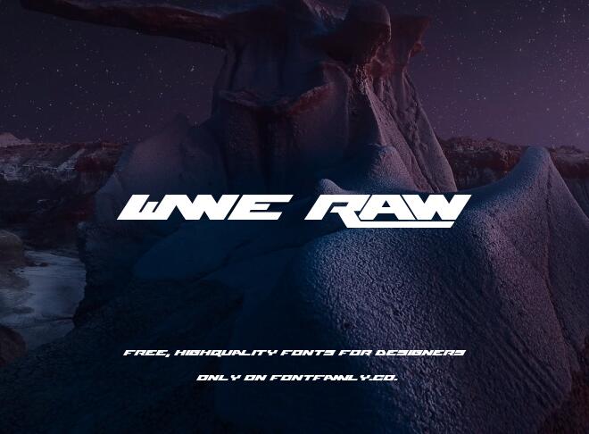 Wwe Raw Font