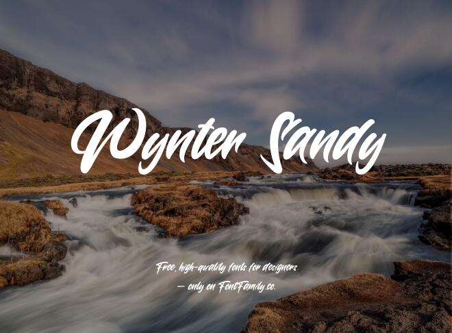 Wynter Sandy Font