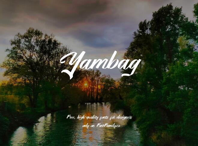 Yambag Font
