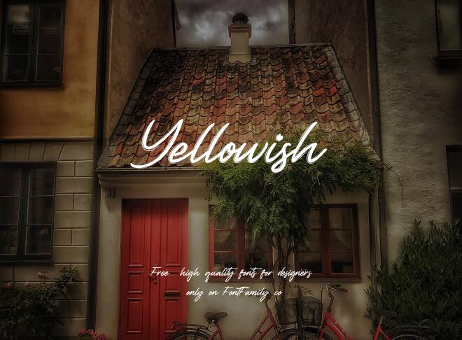 Yellowish Font