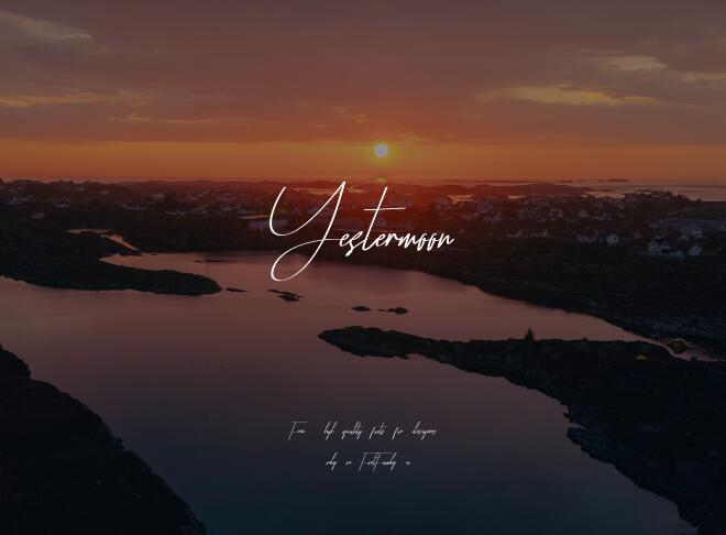 Yestermoon Font
