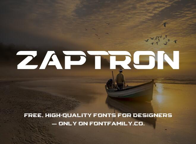 Zaptron Font