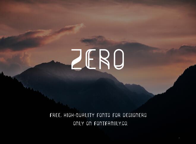 Zero Font