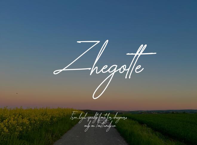 Zhegotte Font