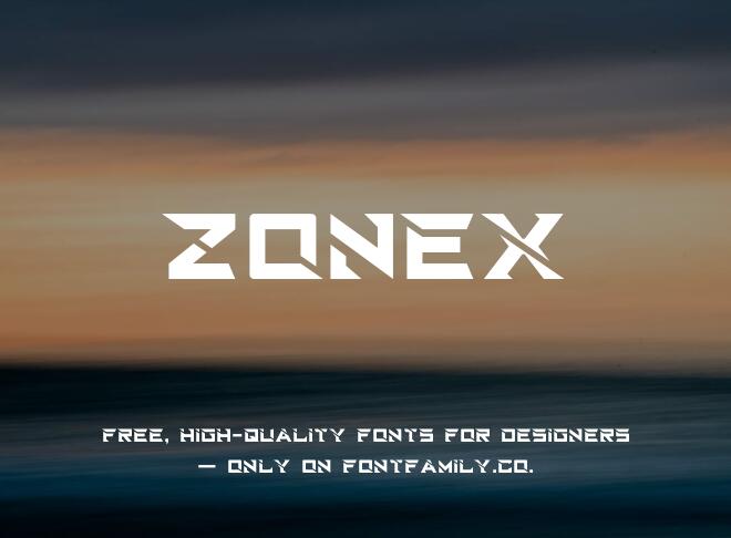 Zonex Font