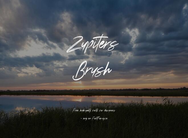 Zupiters Brush Font
